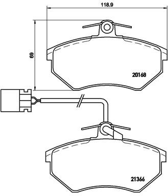 BREMBO P 85 034 Číslo výrobce: 21366. EAN: 8020584058374.