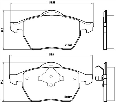 BREMBO P 85 039 Číslo výrobce: 21848. EAN: 8020584058428.