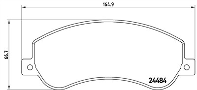 BREMBO P 85 115 Číslo výrobce: 24484. EAN: 8020584091050.