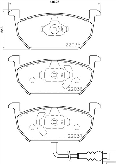BREMBO P 85 137 Číslo výrobce: 22036. EAN: 8020584112502.