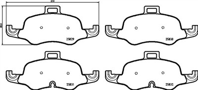 BREMBO P 85 160 Číslo výrobce: 25829. EAN: 8020584084748.