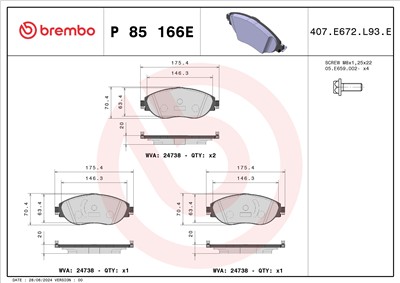 BREMBO P 85 166E
