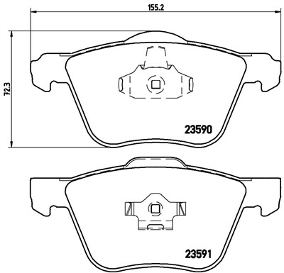 BREMBO P 86 022 Číslo výrobce: 23591. EAN: 8020584062647.