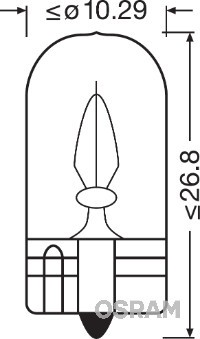 OSRAM 2841 Číslo výrobce: W3W. EAN: 4008321094735.
