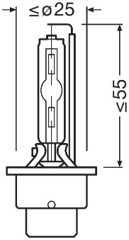 OSRAM 66240CLC Číslo výrobce: D2S. EAN: 4052899075443.
