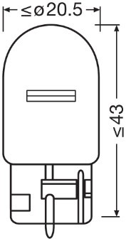 OSRAM 7504 Číslo výrobce: WY21W. EAN: 4008321165480.