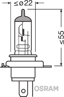 OSRAM 64185 Číslo výrobce: HS1. EAN: 4050300439969.