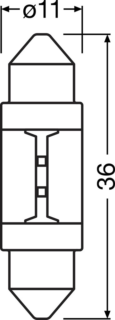 OSRAM 6418DWNB-ECE-2HB Číslo výrobce: C5W. EAN: 4062172425162.