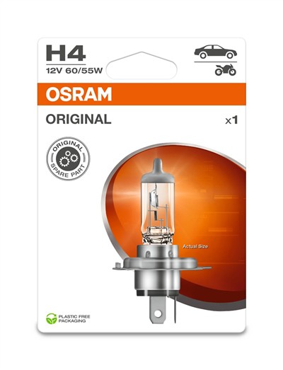 OSRAM 64193-1BL Číslo výrobce: H4. EAN: 4062172395601.