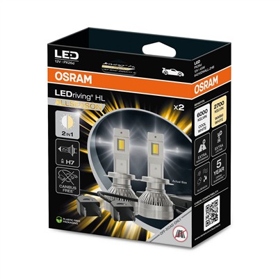 OSRAM 64210DWALL-2HB Číslo výrobce: H7 LED. EAN: 4062172413329.
