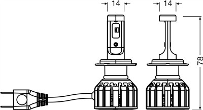 OSRAM 64210DWNBST-2HB Číslo výrobce: H7 LED. EAN: 4062172410984.