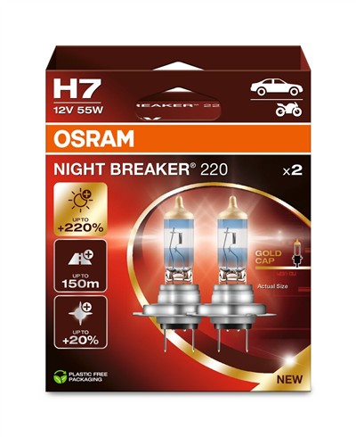 OSRAM 64210NB220-2HB Číslo výrobce: H7. EAN: 4062172399579.