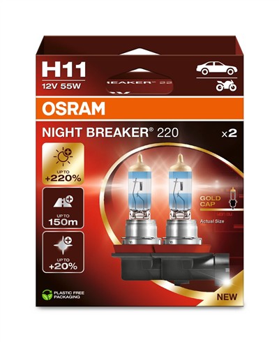 OSRAM 64211NB220-2HB Číslo výrobce: H11. EAN: 4062172399593.