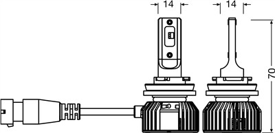 OSRAM 64213DWNBSM-2HB Číslo výrobce: H9 LED.