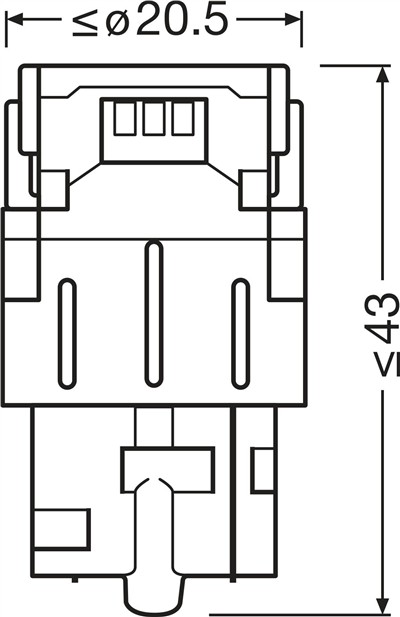 OSRAM 7505DWP-2BL Číslo výrobce: W21W. EAN: 4062172401555.