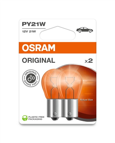 OSRAM 7507-2BL Číslo výrobce: PY21W. EAN: 4062172396349.