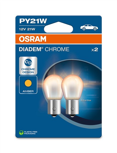 OSRAM 7507DC-2BL Číslo výrobce: PY21W. EAN: 4062172394857.