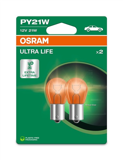 OSRAM 7507ULT-2BL Číslo výrobce: PY21W. EAN: 4062172394871.