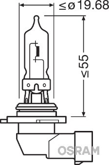 OSRAM 9005CBI-HCB Číslo výrobce: HB3. EAN: 4052899413726.