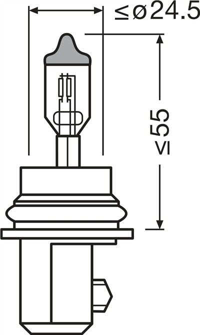 OSRAM 9007 Číslo výrobce: HB5. EAN: 4050300148816.