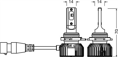 OSRAM 9012DWNBSM-2HB Číslo výrobce: HIR2 LED. EAN: 4062172424875.