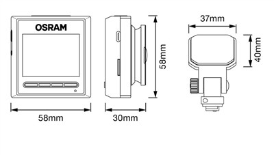 OSRAM ODC2500 Číslo výrobce: Dash Camera. EAN: 4052899633834.