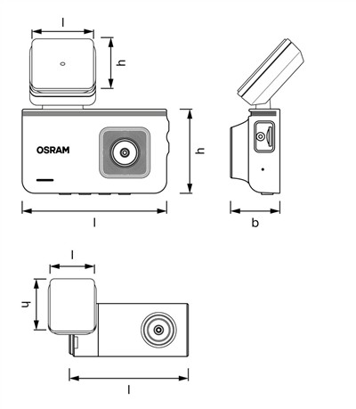OSRAM ODC3500R Číslo výrobce: Dash Camera. EAN: 4052899633858.