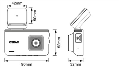 OSRAM ODC3500 Číslo výrobce: Dash Camera. EAN: 4052899633841.