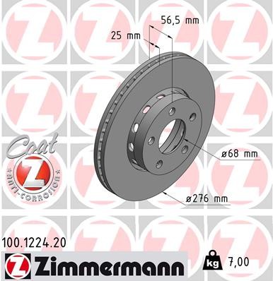 ZIMMERMANN 100.1224.20 EAN: 4250238762898.