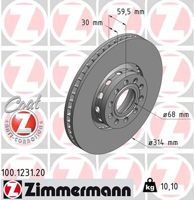 ZIMMERMANN 100.1231.20 EAN: 4250238760016.