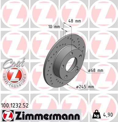 ZIMMERMANN 100.1232.52 EAN: 4250238752714.