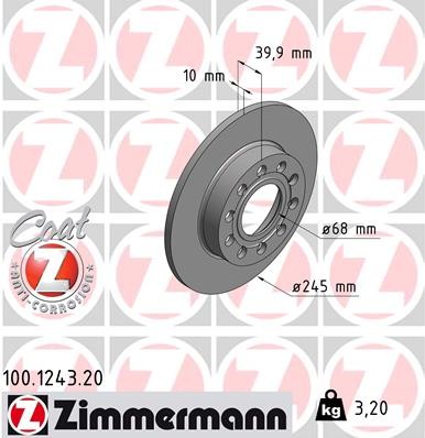 ZIMMERMANN 100.1243.20 EAN: 4250238718161.