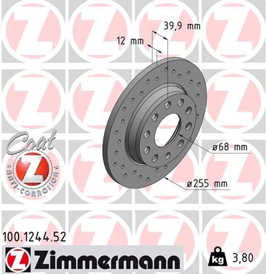 ZIMMERMANN 100.1244.52 EAN: 4250238750697.