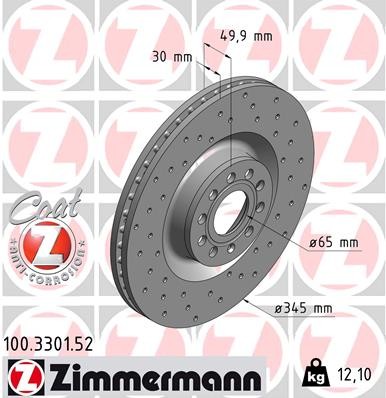 ZIMMERMANN 100.3301.52 EAN: 4250238749387.