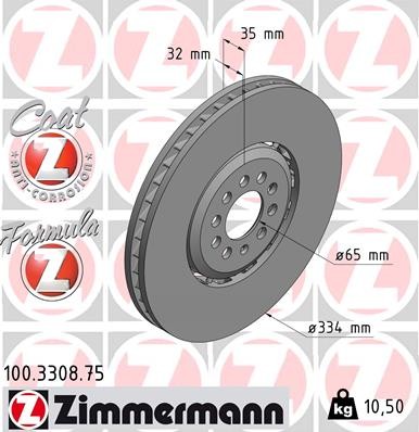 ZIMMERMANN 100.3308.75 EAN: 4250238702795.