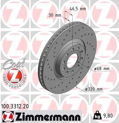 ZIMMERMANN 100.3312.20 EAN: 4250238718239.