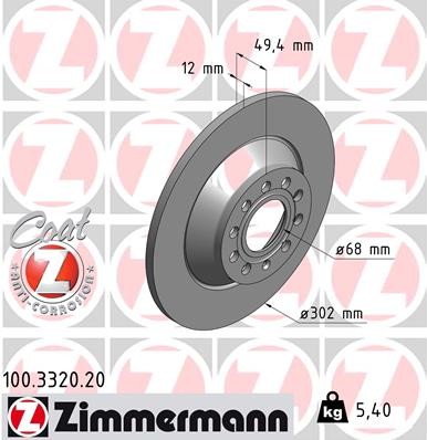 ZIMMERMANN 100.3320.20 EAN: 4250238718314.