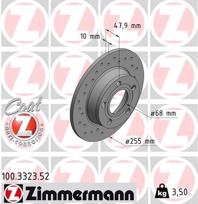 ZIMMERMANN 100.3323.52 EAN: 4250238777069.