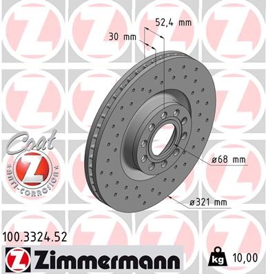 ZIMMERMANN 100.3324.52 EAN: 4250238750468.