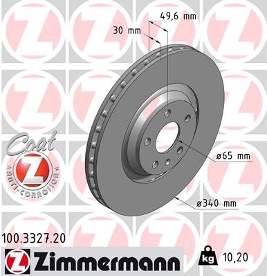 ZIMMERMANN 100.3327.20 EAN: 4250238720492.
