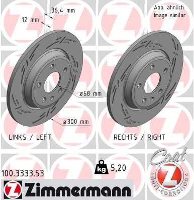 ZIMMERMANN 100.3333.53 EAN: 4250238777380.