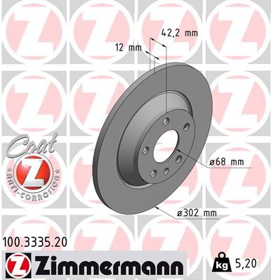 ZIMMERMANN 100.3335.20 EAN: 4250238720577.