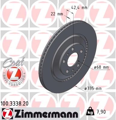 ZIMMERMANN 100.3338.20 EAN: 4250238742593.