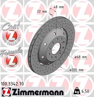 ZIMMERMANN 100.3342.70 EAN: 4250238745938.