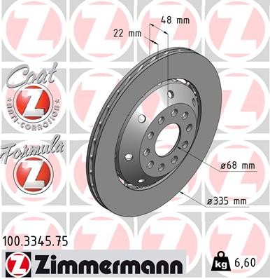 ZIMMERMANN 100.3345.75 EAN: 4250238745969.