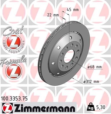 ZIMMERMANN 100.3353.75 EAN: 4250238746072.