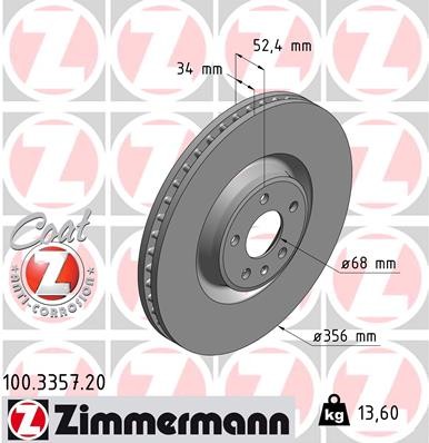 ZIMMERMANN 100.3357.20 EAN: 4250238750604.