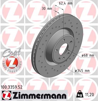 ZIMMERMANN 100.3359.52 EAN: 4250238784524.