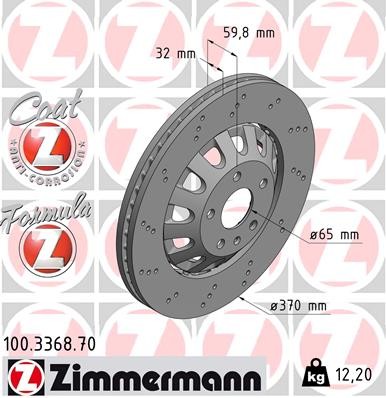 ZIMMERMANN 100.3368.70 EAN: 4250238766940.