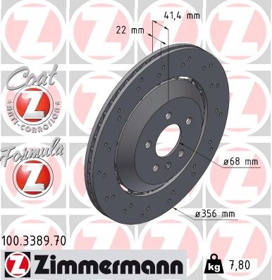 ZIMMERMANN 100.3389.70 EAN: 4250238783169.